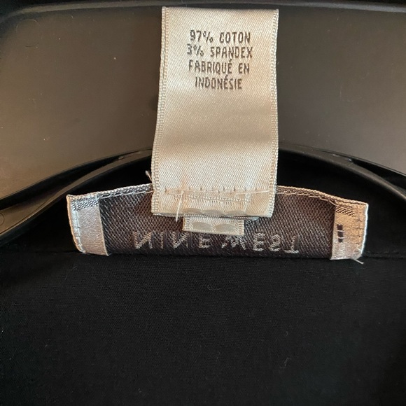 9 West Black Button Down Blouse, size 18W - Picture 3 of 4